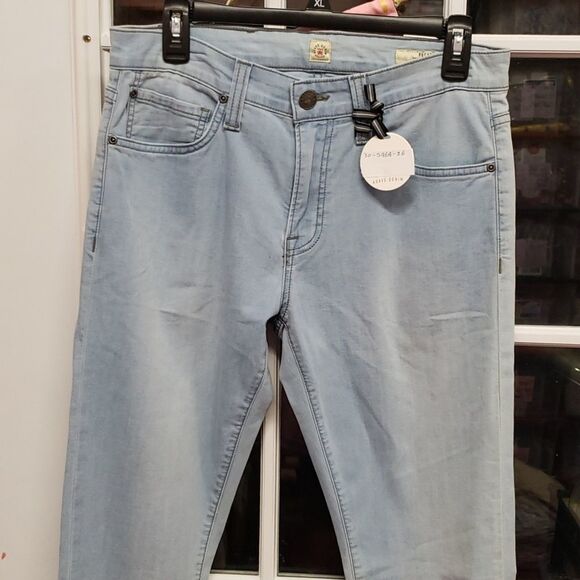 Agave Rocker The Slim Straight West Coast Luxury Jeans Sz 30/32 NWT - Picture 3 of 10